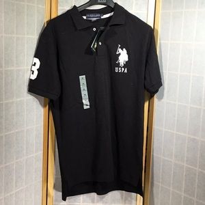 U.S. Polo Assn. Polo Shirt, M, Black